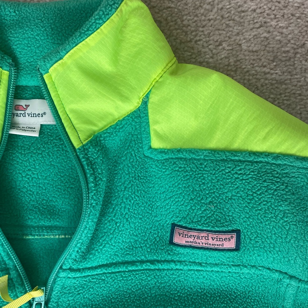 Vineyard Vines Teal Fleece Jacket